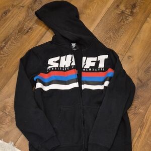 Shift Dirtbike Black Zip-Up Men's Sweater